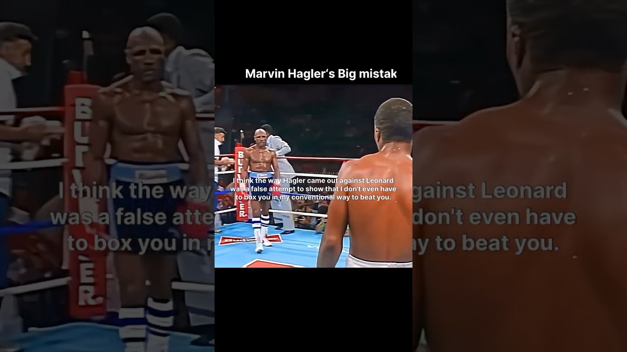 Самая большая ошибка Хаглера? #marvinhagler #sugarrayleonard #haglervsleonard #leonardvshagler #b...