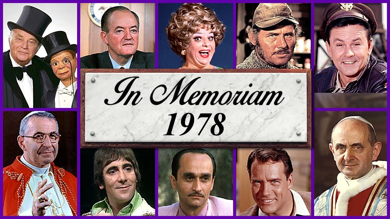 В память о 1978: Знаменитые лица, которых мы потеряли в 1978 году