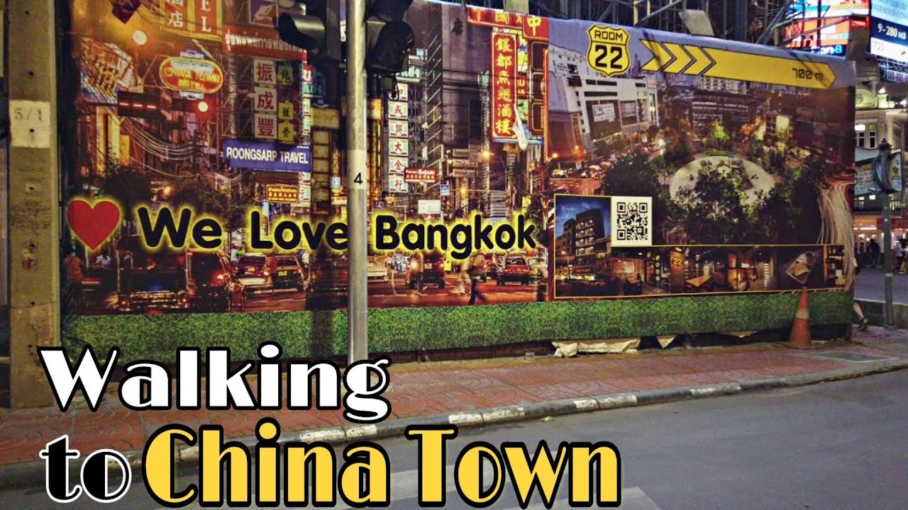 Walk from MRT Hua Lamphong Station to Chinatown Yaowarat Road | How to go to Chinatown Bangkok [4K]