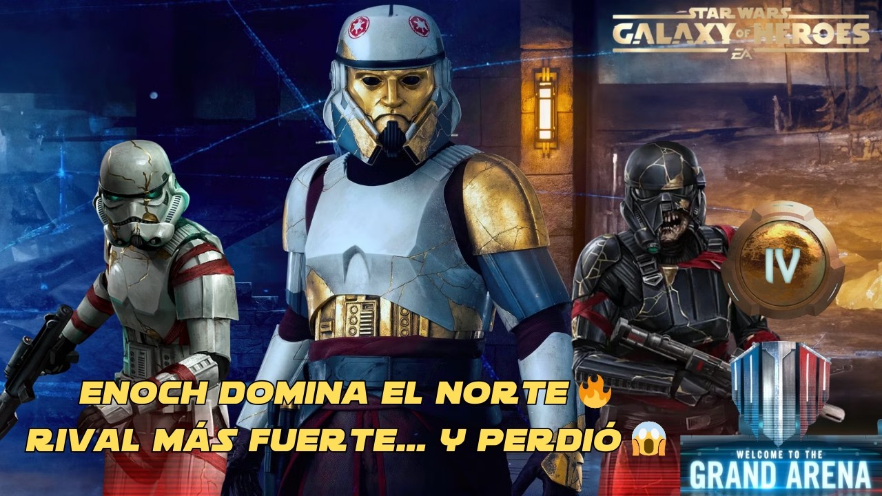 SWGoH 3vs3 | Capitán Enoch domina el norte con un rival superior en poder.