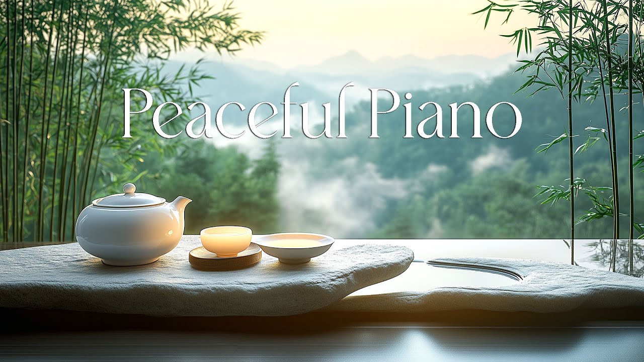 Peaceful Tea and Harmony 🌺 Relaxing Piano Music ~ Enjoy Gentle Piano Melodies for a Peaceful New Day