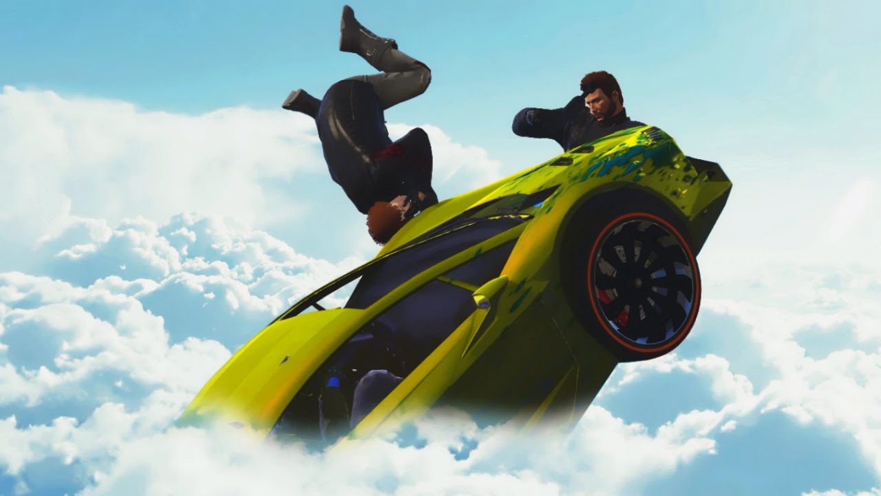 SMASHED INTO THE CLOUDS! (GTA 5 Funny Moments)