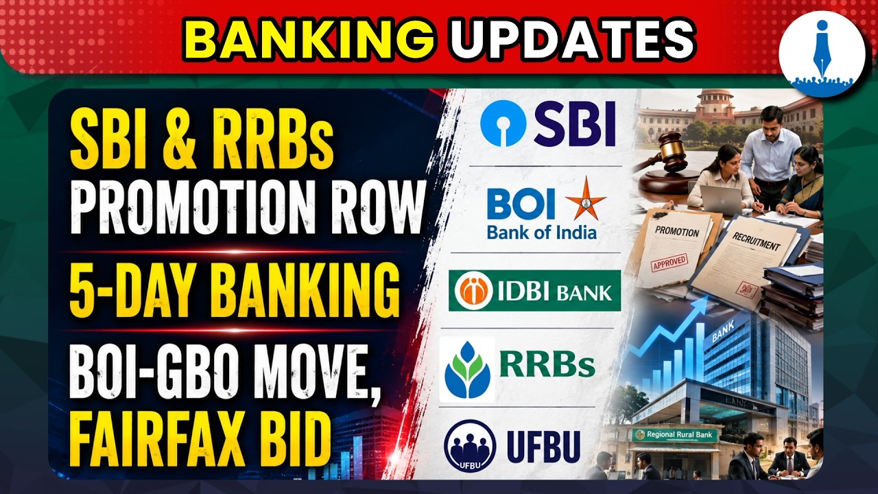 SBI Promotion, BOI GBO Move, 5-Day Banking, RRB Promotion Row | Latest Bank Updates