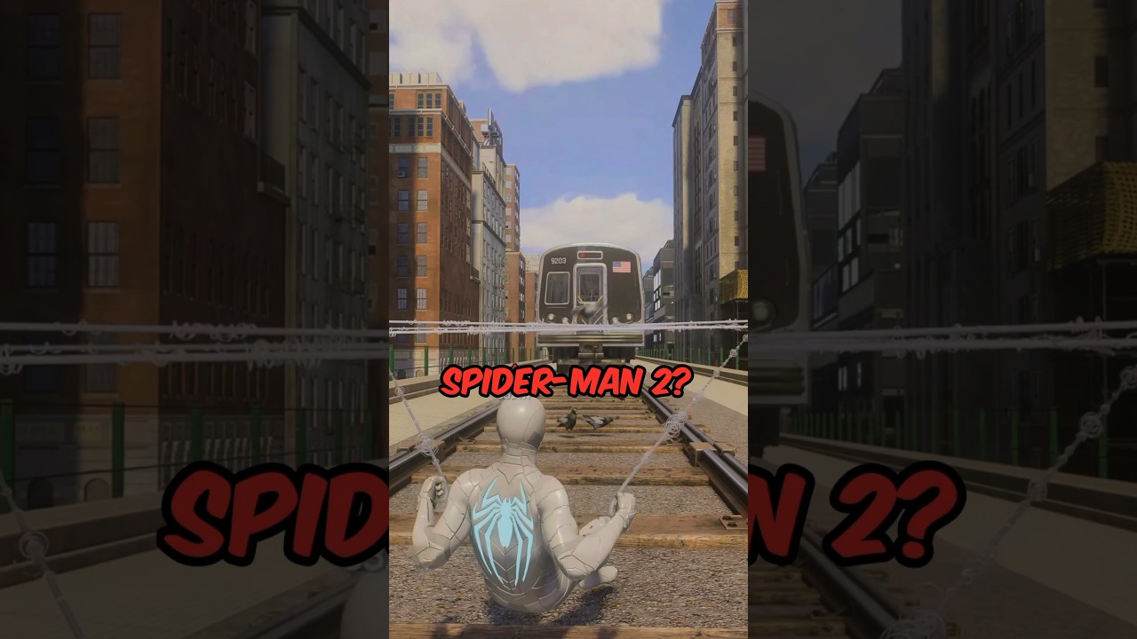 Сможем ли мы остановить поезд в Marvel&rsquo;s Spider-Man 2? #видеоигры #spiderman2ps5 #spiderman