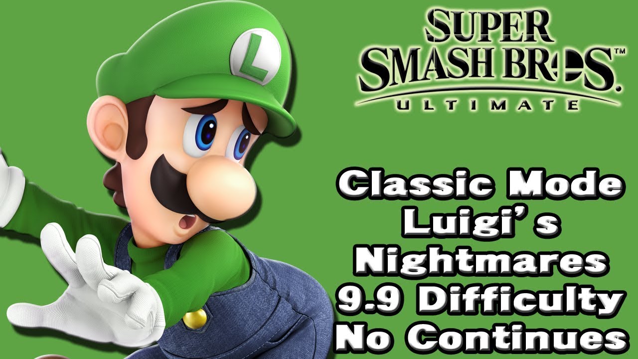 Super Smash Bros. Ultimate (Classic Mode 9.9 Intensity No Continues | Luigi)