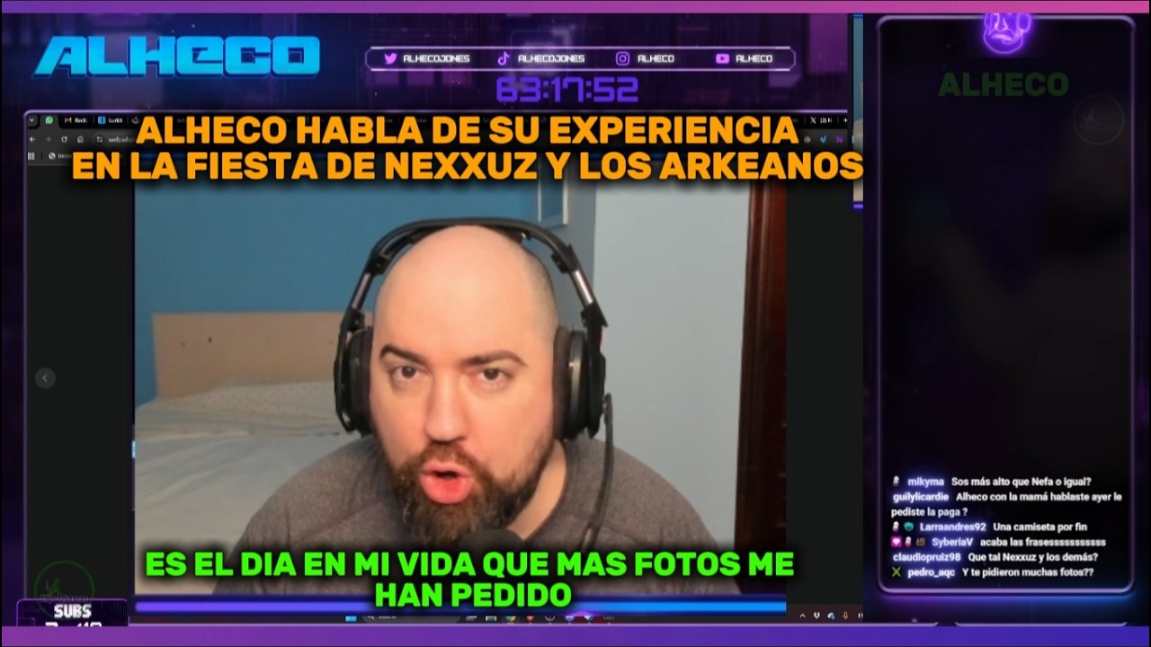 🔴 ALHECO HABLA DE SU EXPERIENCIA EN LA FIESTA DE NEXXUZ Y LOS ARKEANOS #nexxuz