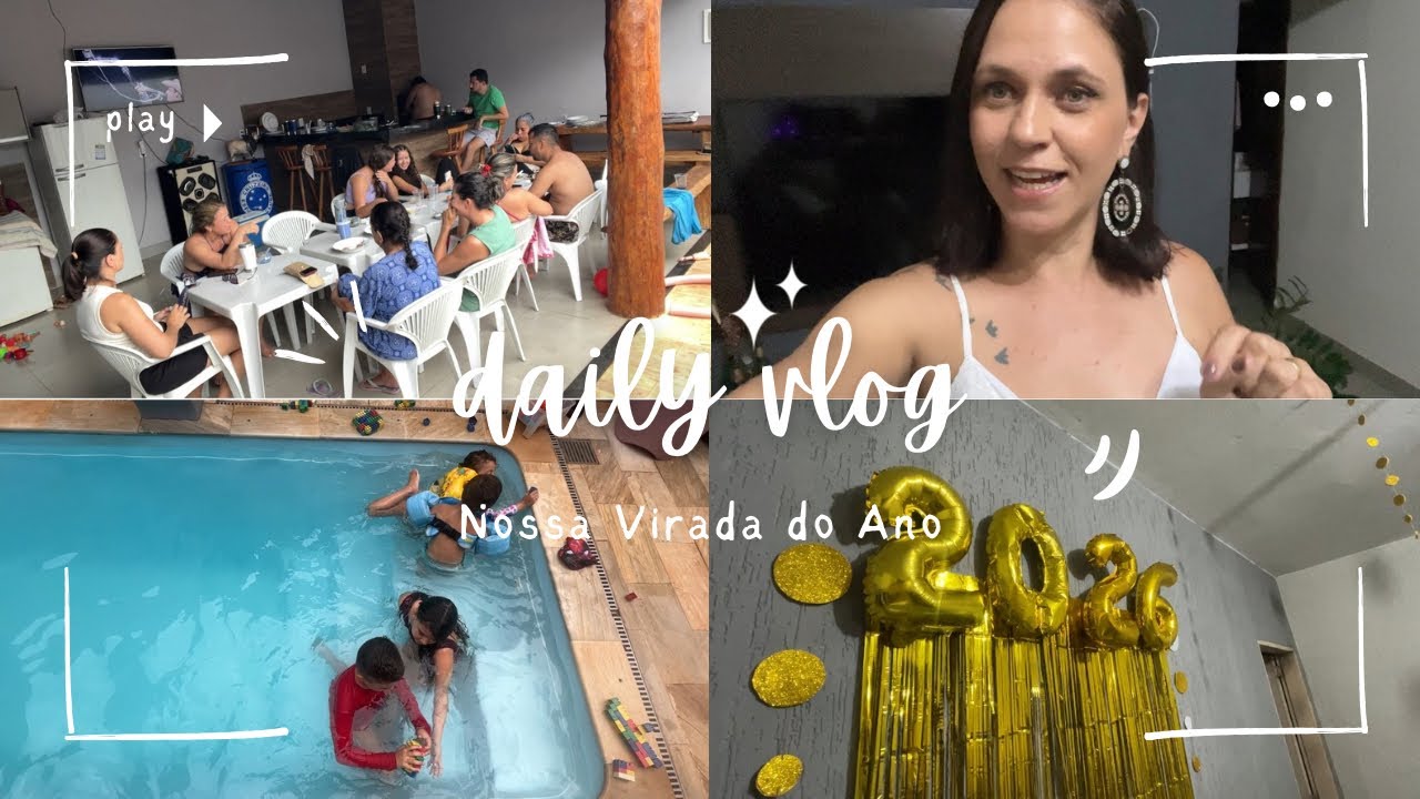 Virada de ano em família e churrasco,almoço no primeiro dia do ano