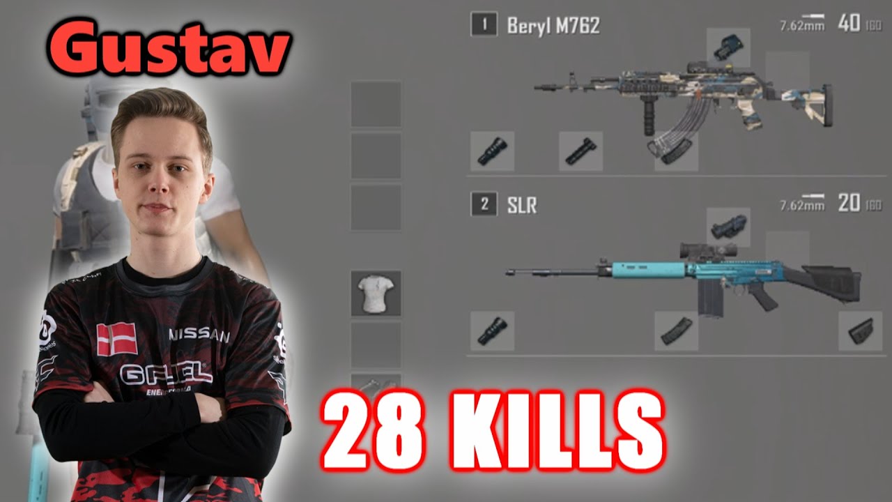 FaZe Gustav & Aitzy - 28 KILLS - Beryl M762 + SLR - DUO vs SQUADS - PUBG