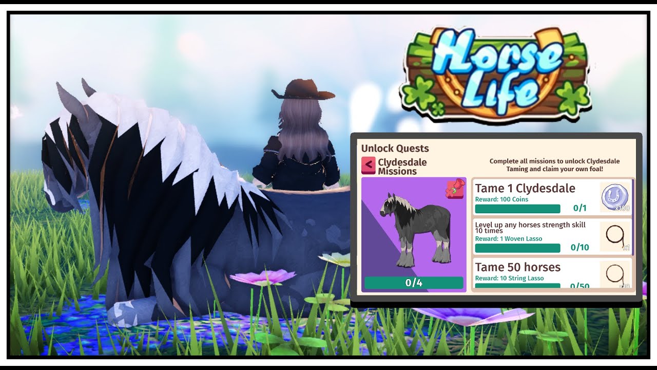 [Roblox: Horse Life] Открываю квест «Клейдесдаль»! То, что должно было быть лёгким, оказалось сло...