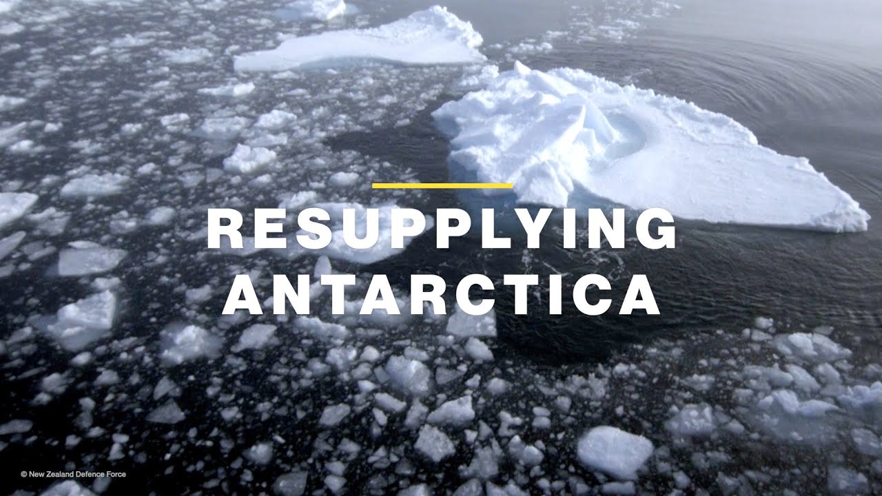 Royal New Zealand Navy's HMNZS Aotearoa - resupplying Antarctica