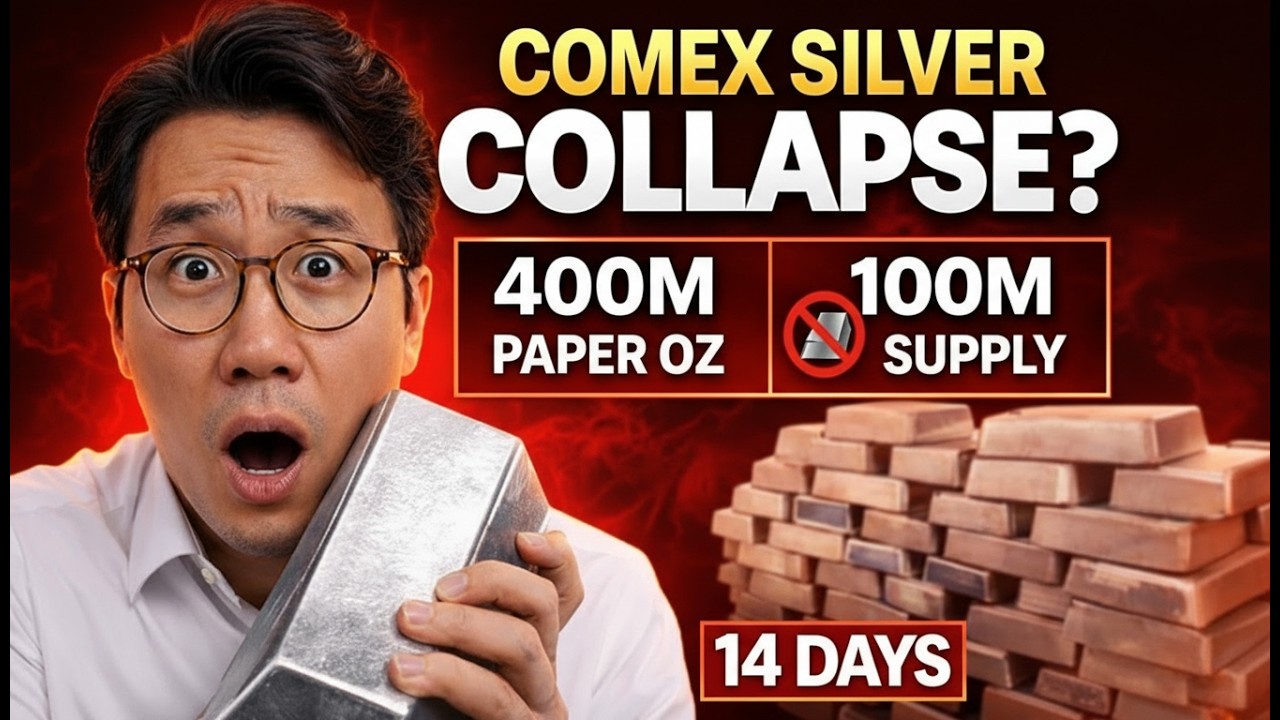 До обвала цен на серебро на COMEX осталось 14 дней — 400 млн унций против 100 млн унций запасов.