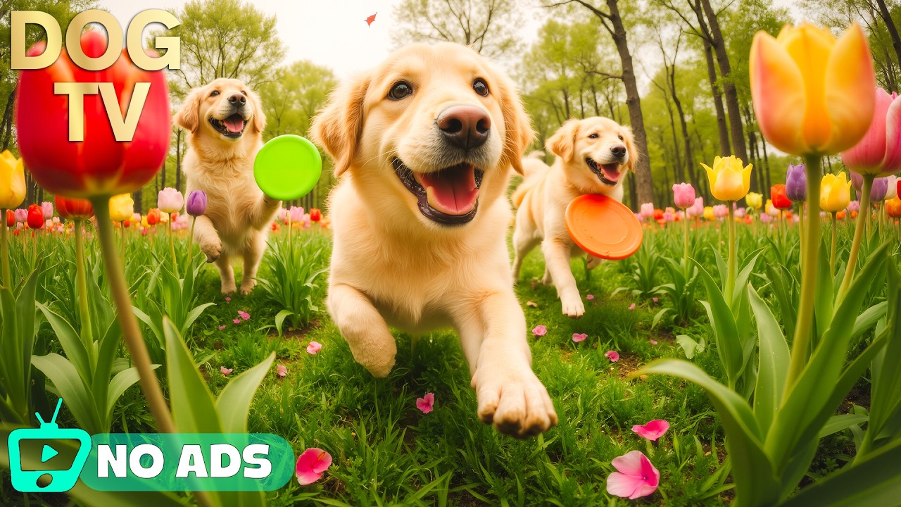 24 Hours of Dog TV for Dogs to Watch 🐕🎵 Healing Music for Running Dogs & Emotional Comfort 🌿🐾