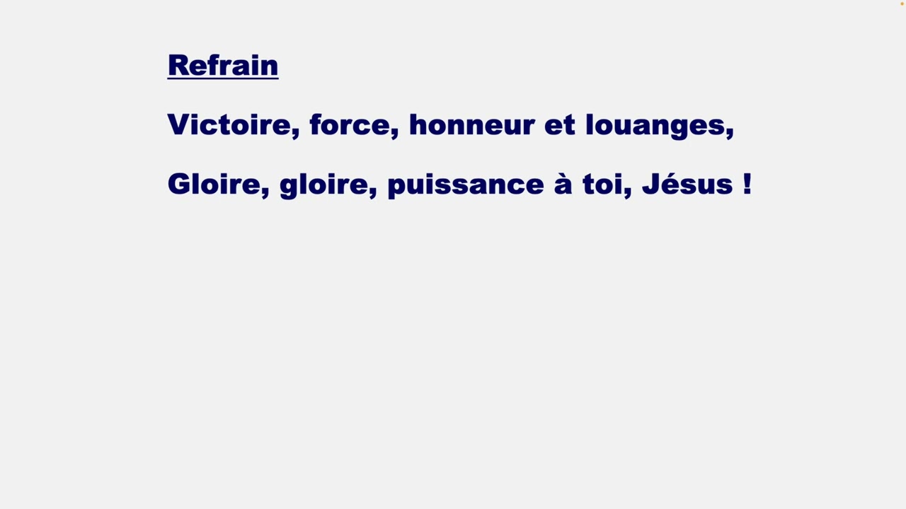Célébrons Dieu #361 - À celui qui sera vainqueur