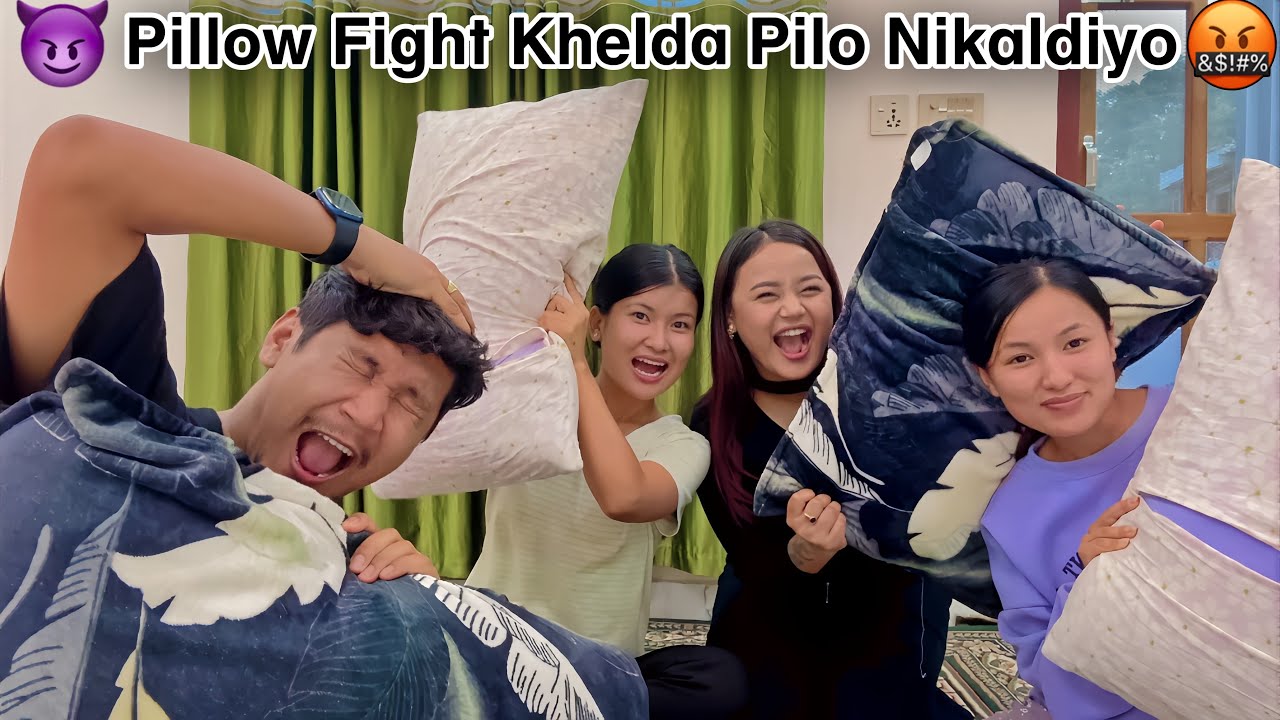 Ultimate Pillow Fight Showdown | Who Got Knocked Out First ? 😱 thisissharmyy