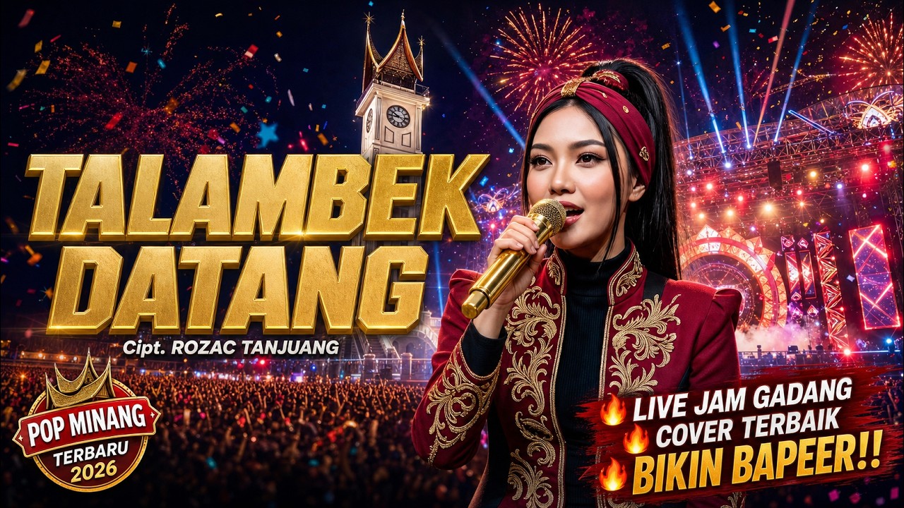 TALAMBEK DATANG (Cover AI) | OVHY FIRSTY | Konser Spektakuler di Jam Gadang | Full AI Music & Video