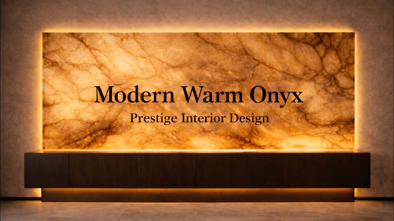 Modern Warm Onyx Prestige Interior Design | Modern Sıcak Oniks Prestijli İç Mekan Tasarımı