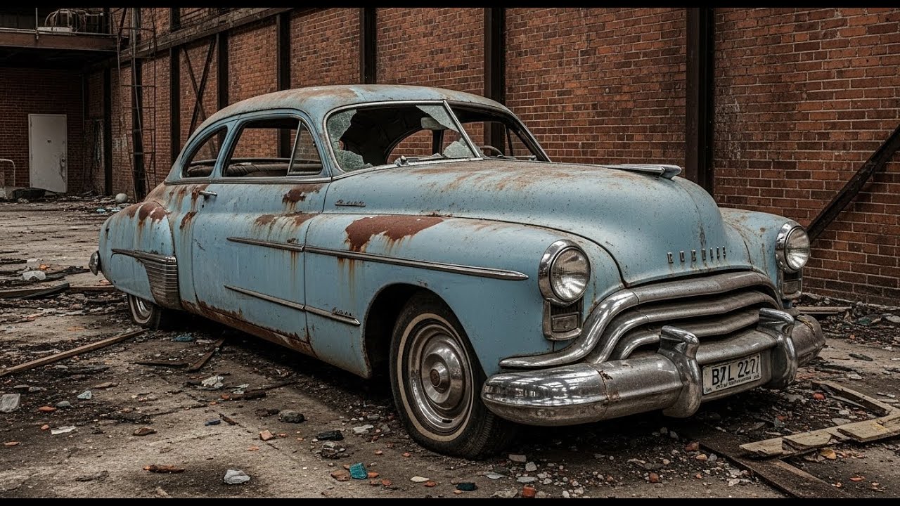 Found ROTTED in Old Brick Factory: 1949 Oldsmobile Rocket 88 (Club Coupe) Restoration