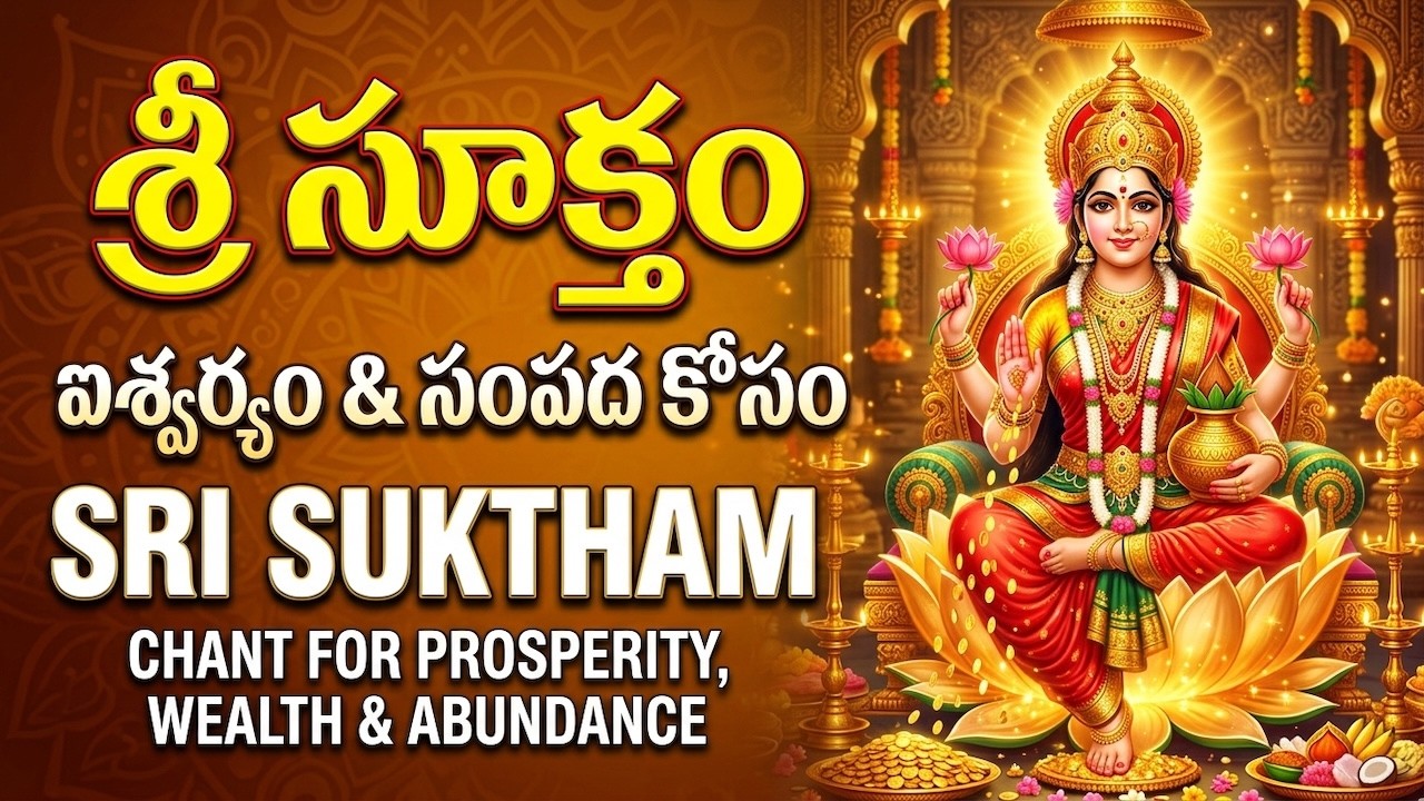 Sri Suktham | శ్రీ సూక్తం | Powerful Money Mantra