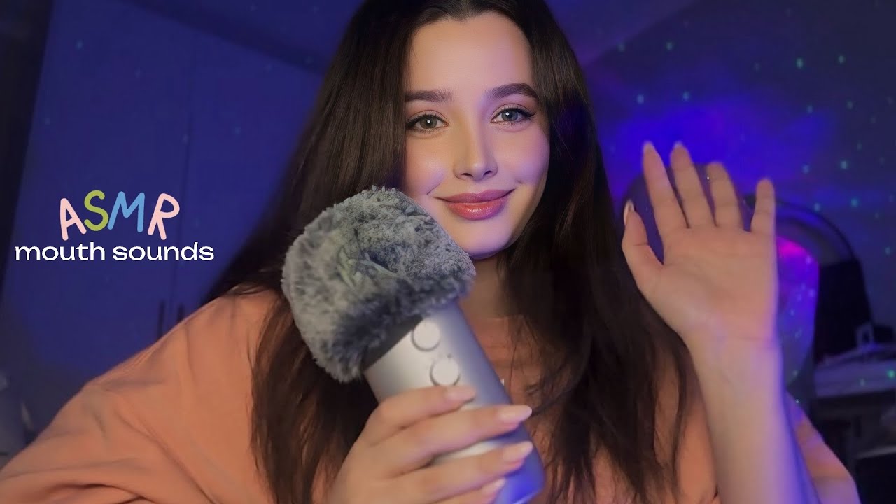 ASMR Mouth Sounds and Tingly Words (tktk, relax, plucking, clicking) (no talking)