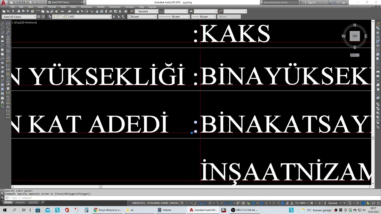 Autocad'te Attributes komutu nasıl kullanılır.