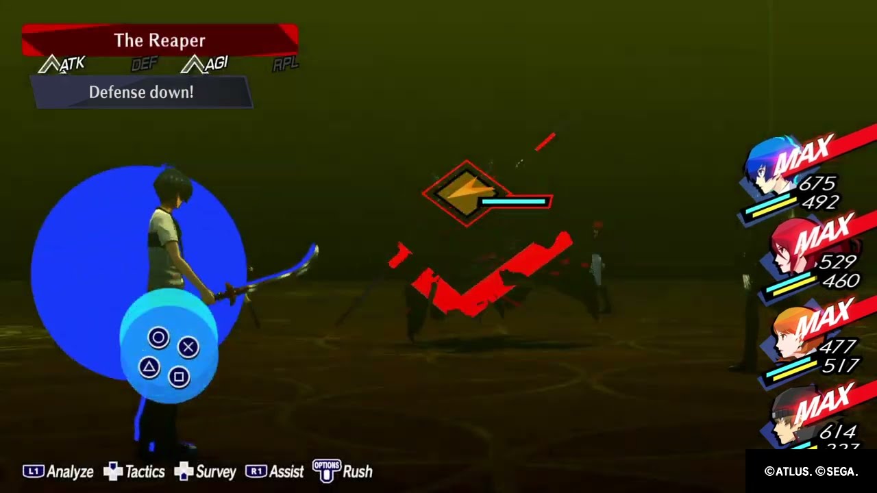 Reaper Boss Fight (Hard) | Persona 3 Reload Ps5 Gameplay