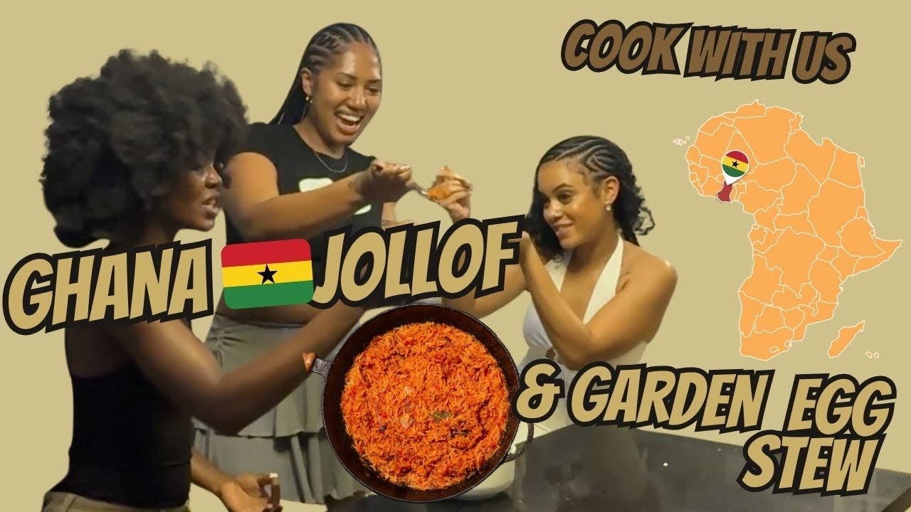Cookin' Up Culture: Ghana 🇬🇭 Jollof & Garden Egg Stew
