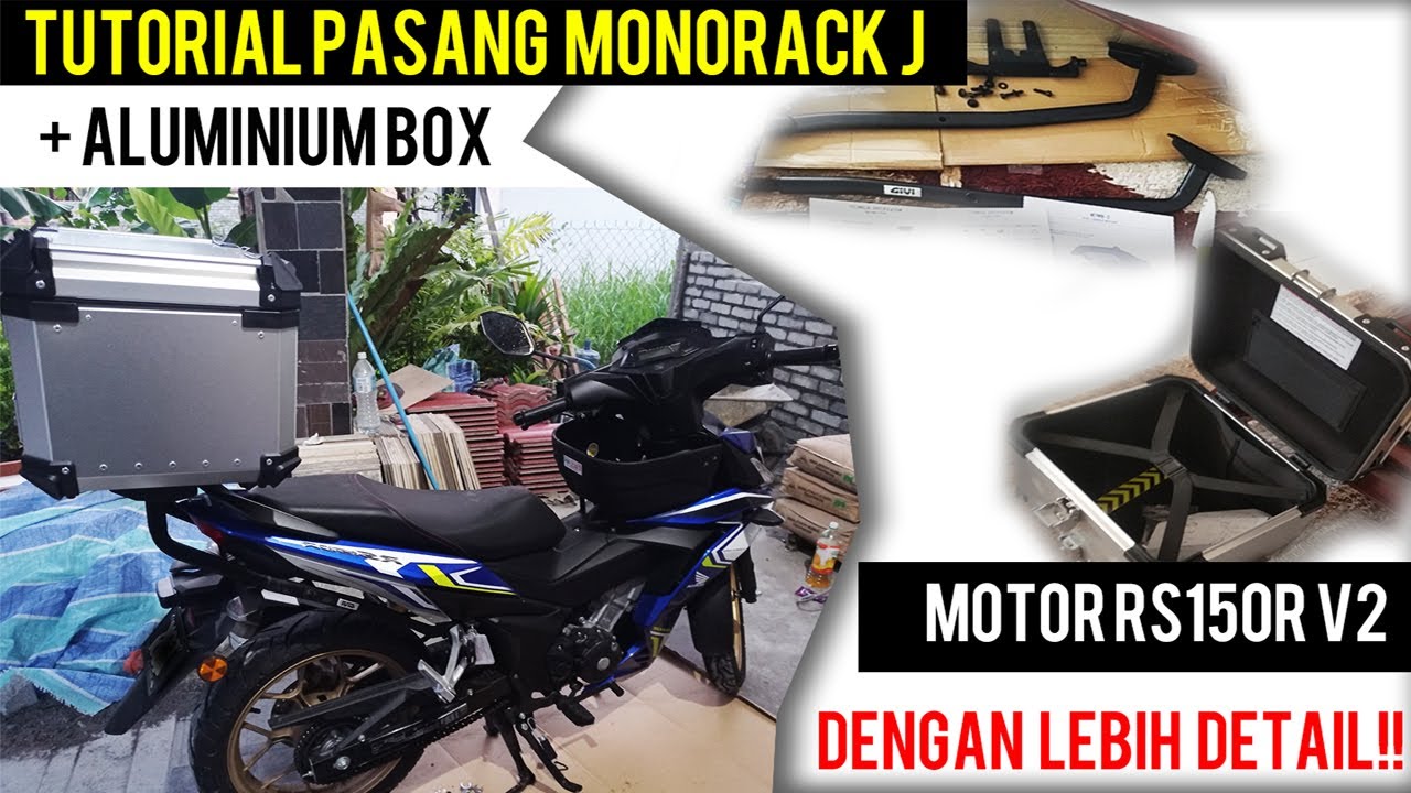 Tutorial cara pasang monorack J heavy-duty + box aluminium.