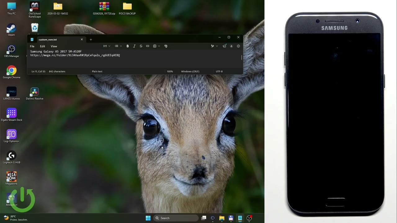 SAMSUNG A520F Galaxy A5 (2017) &mdash; Jak zainstalować Android 13/14 (Custom ROM i TWRP)