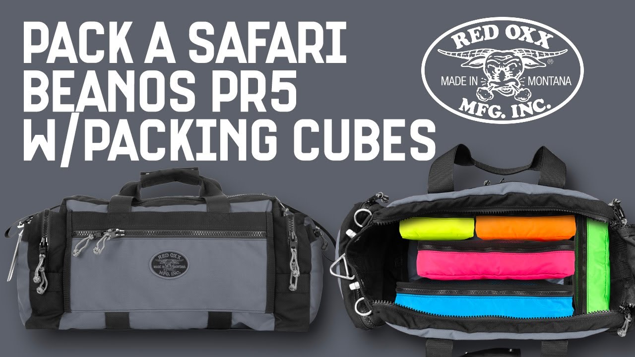 How to Pack a Safari Beanos PR5.5 Duffel Using Red Oxx Packing Cubes