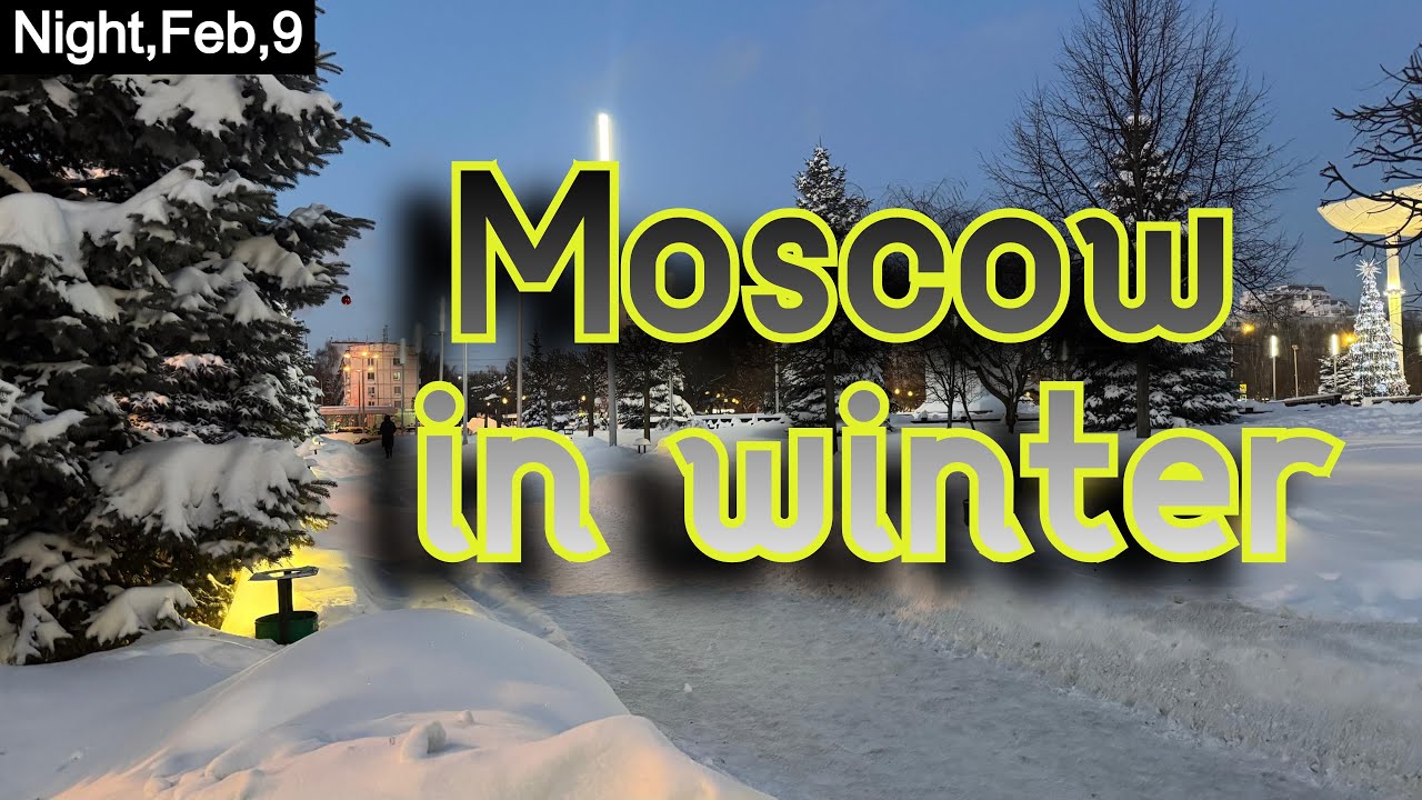 Full of Snow in Moscow | LIVE in 4k #russia