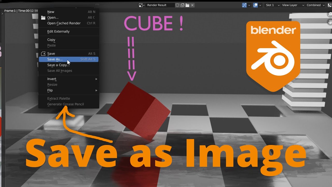 Blender &mdash; Сохранить рендер как изображение