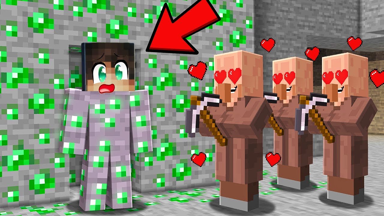 Prevario Sam Villagere Tako Što Sam Se Pretvorio U Emerald U Minecraftu..