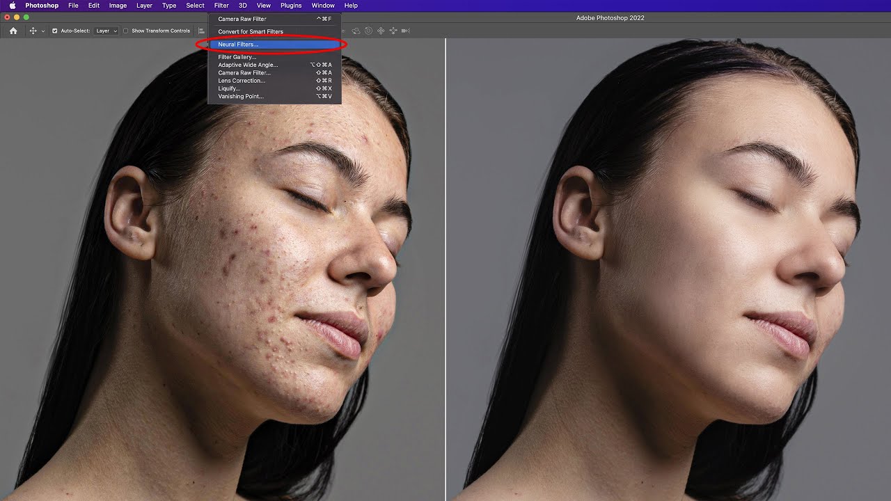 Is the Neural Filter the best option for retouching skin?