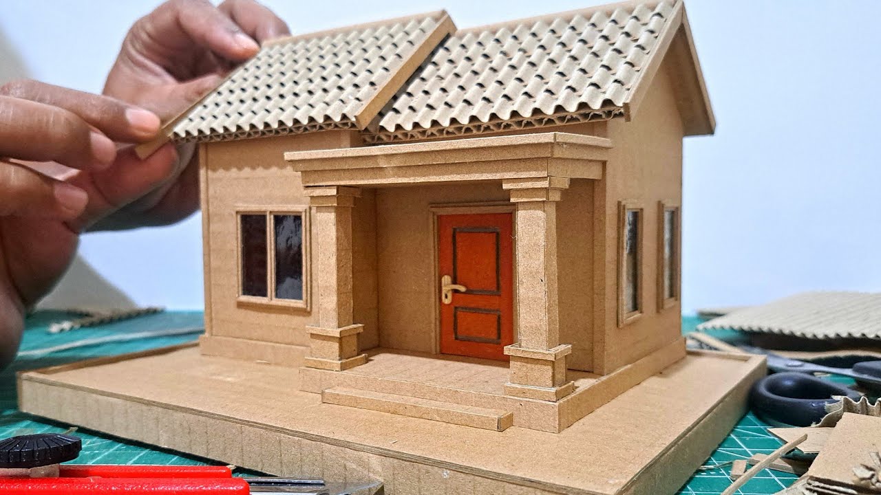 CARA MEMBUAT RUMAH KECIL DARI KARDUS SIMPEL MINIMALIS