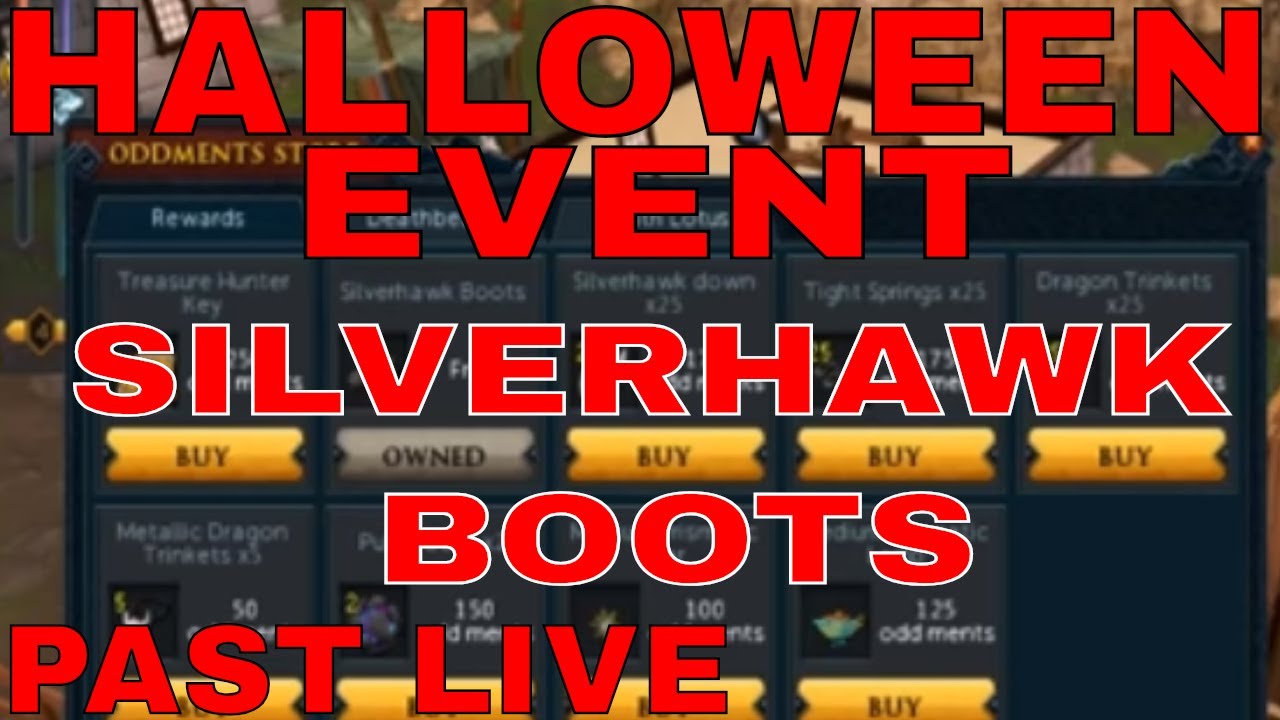 Silverhawk boots and Halloween Event 2018