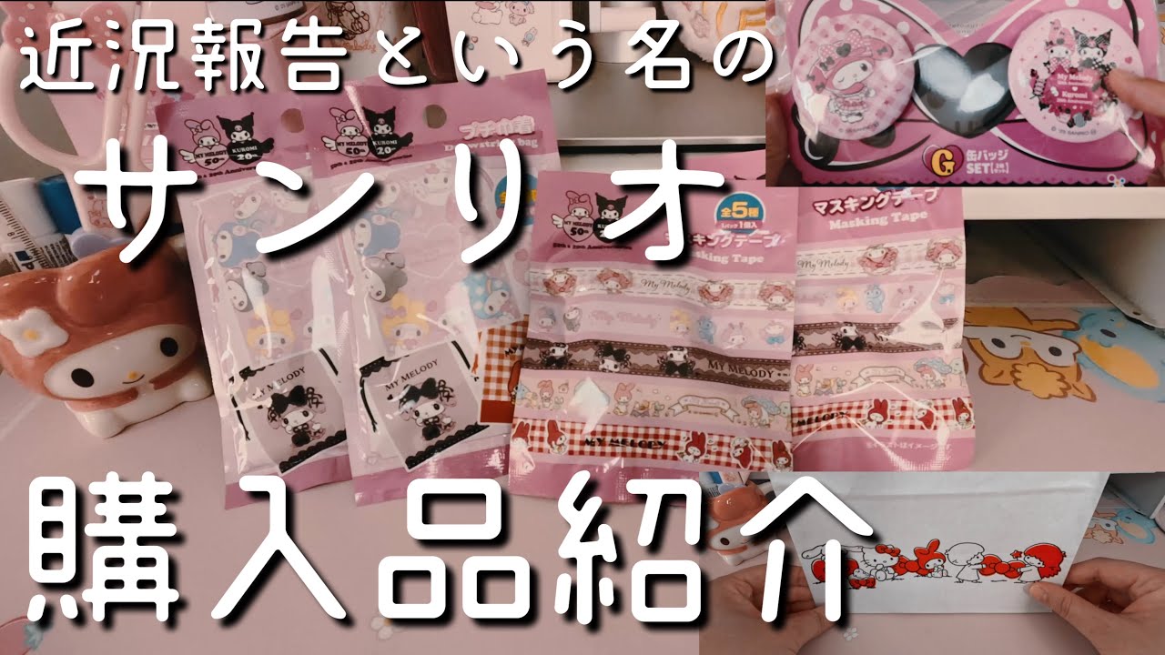 【サンリオ購入品】近況報告しようとしたら購入品紹介になった