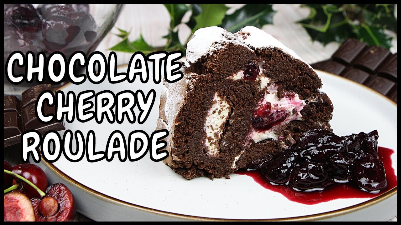 Beautiful Chocolate Cherry Roulade Recipe