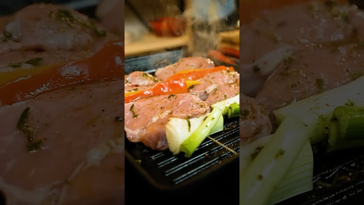 Spiedini di picanha con peperoni e cipollotto - Chef Deg - #shorts