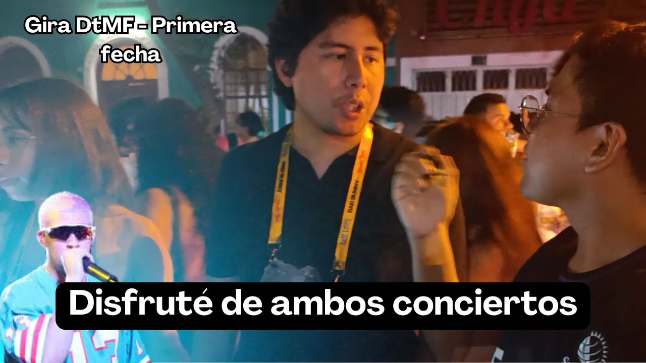 BAD BUNNY - PRIMERA FECHA - VIERNES 16 I GIRA DTMF I CONCIERTO EN LIMA I REACCIONES