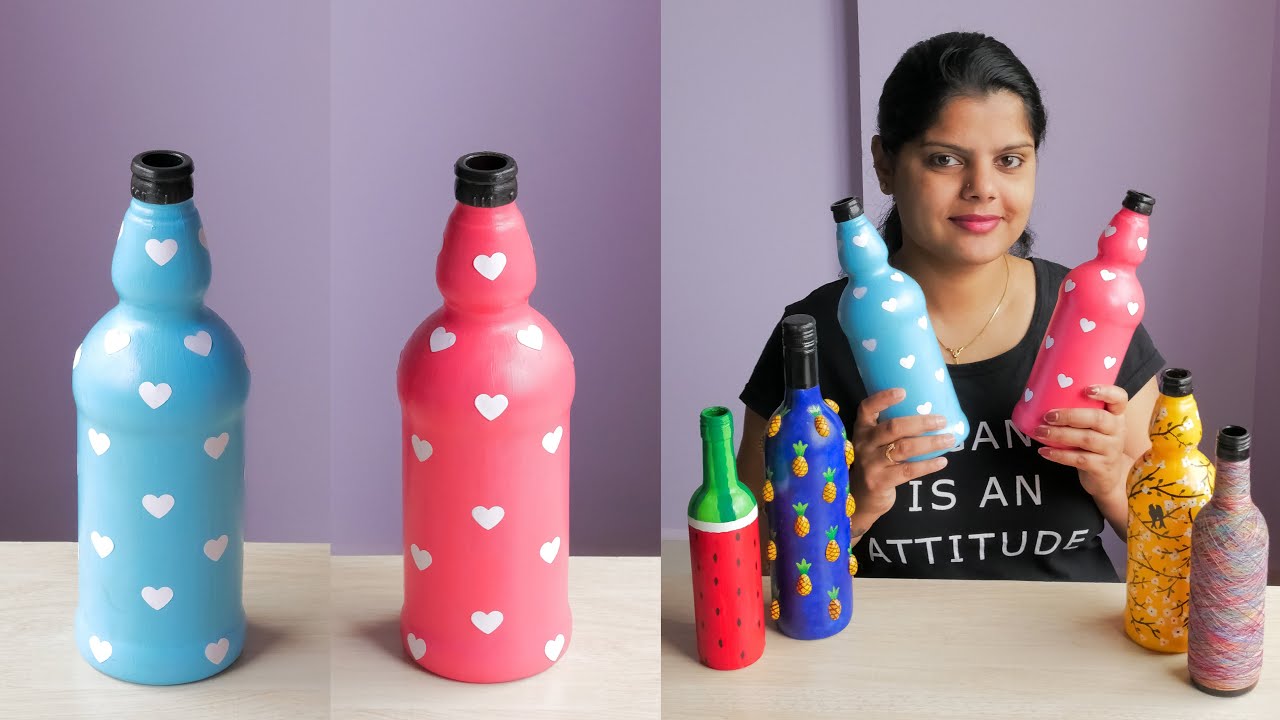 Simple Bottle Art for Beginners (VERY EASY)