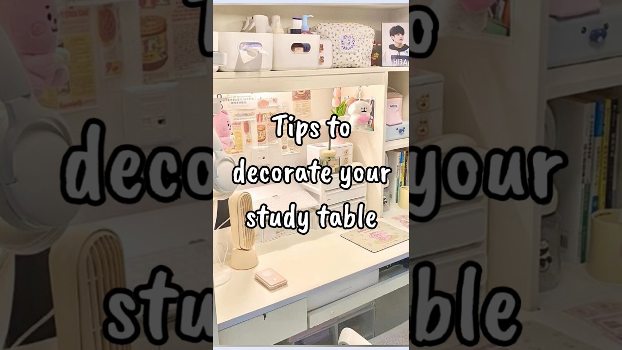 How to make your study table aesthetic 🤍 #study #aesthetic #tips #viral #trending