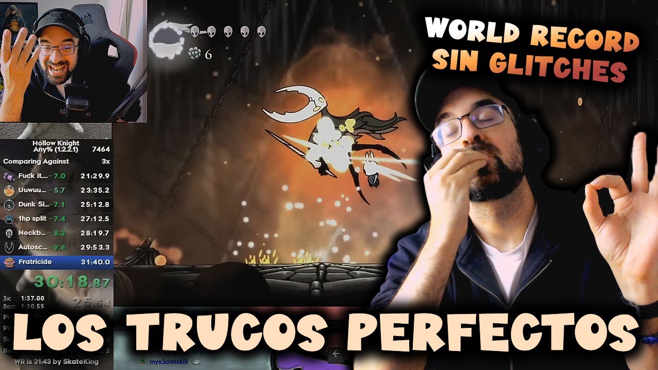 ANALIZAMOS el BRUTAL SPEED RUN RÉCORD MUNDIAL de HOLLOW KNIGHT sin GLITCHES