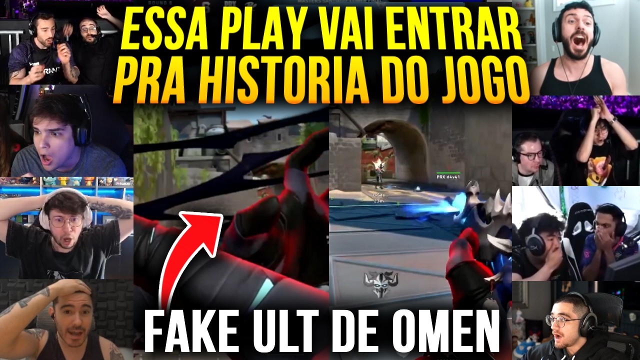 REAÇÃO DO MUNDO COM A JOGADA ABSURDA DO JINGGG FAZENDO FAKE ULT DE OMEN NO MASTERS!