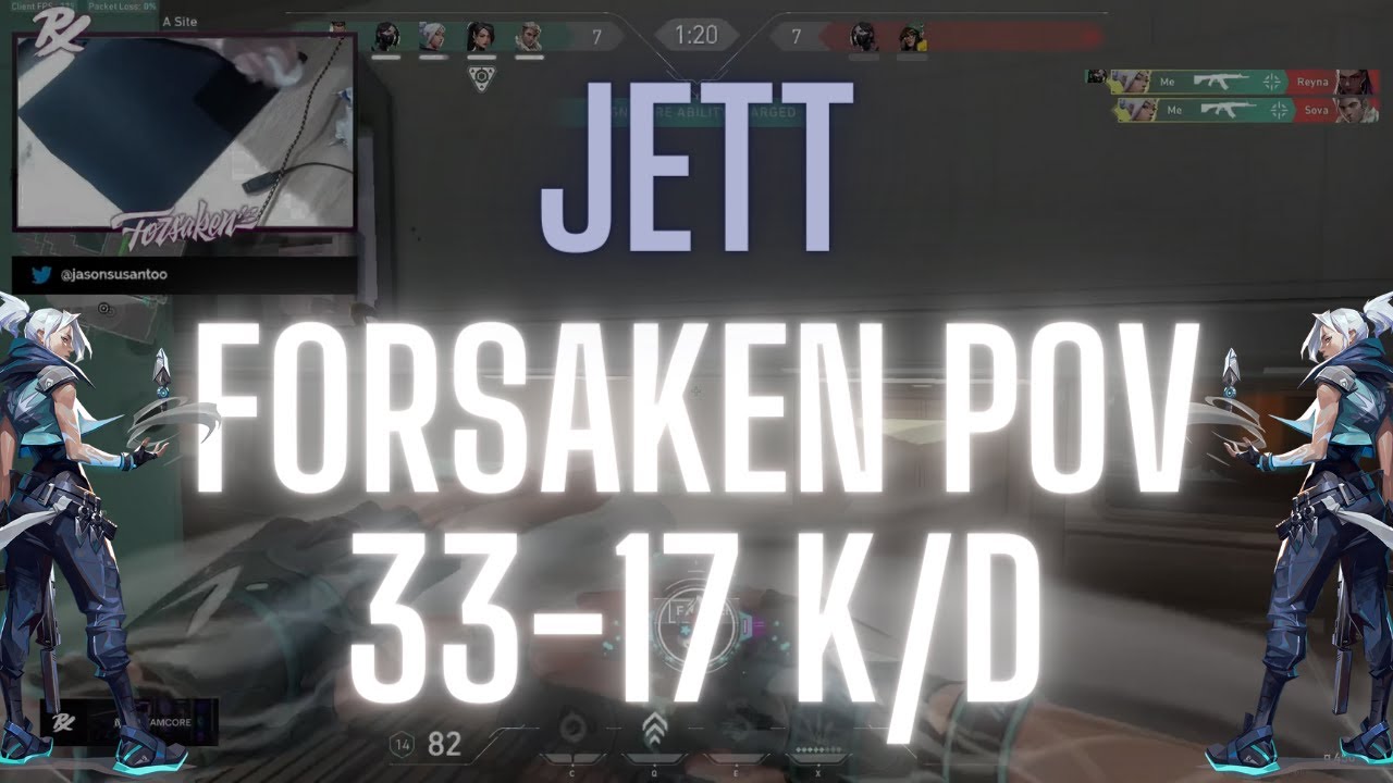 PRX f0rsakeN POV Jett on Icebox 33-17 K/D (VALORANT Pro POV)