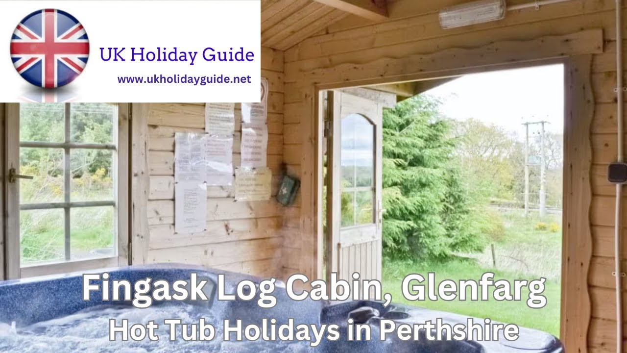 Fingask Log Cabin,  Glenfarg, Scotland - Hot Tub Holidays