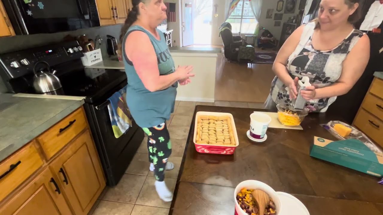 Leftovers turned into a casserole 