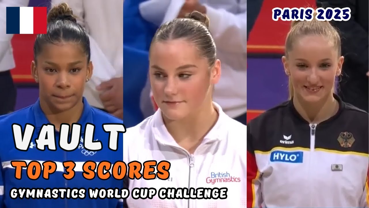 2025 World Cup Challenge | Women's VAULT Finals - Top 3 Scores. (🇫🇷Paris)