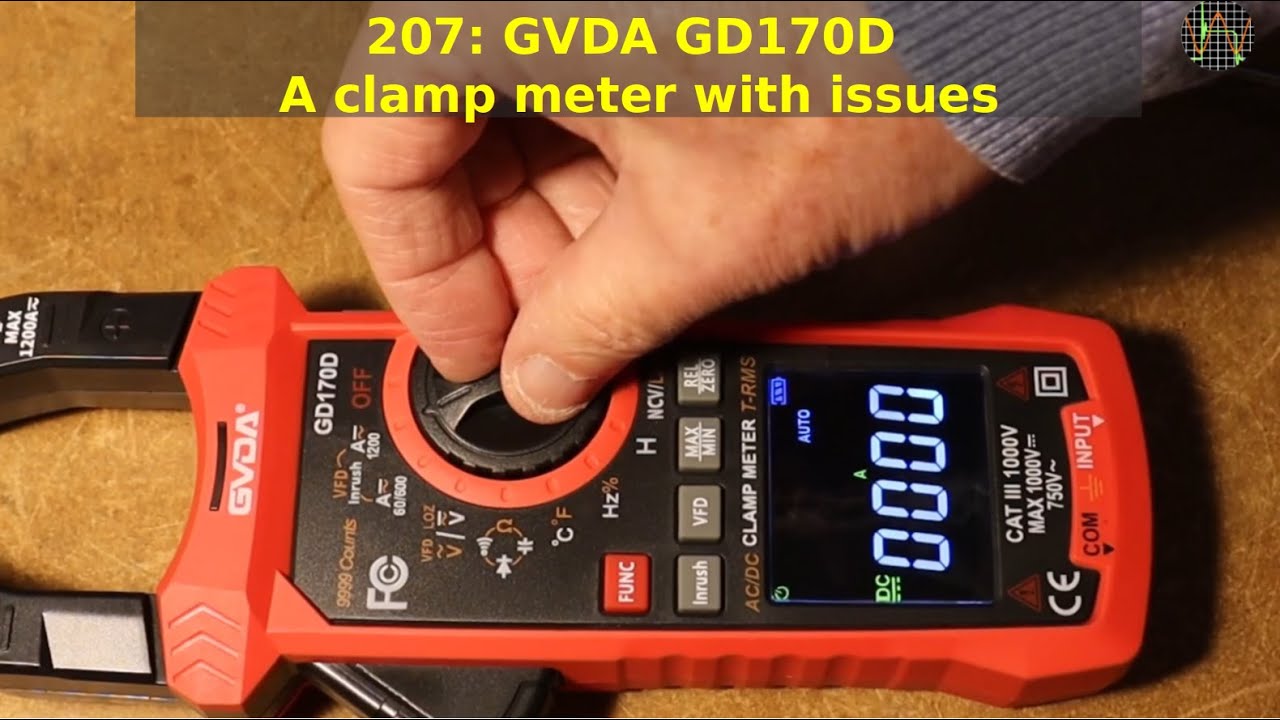 207 - GVDA GD170D, клещевой измеритель с неисправностями.