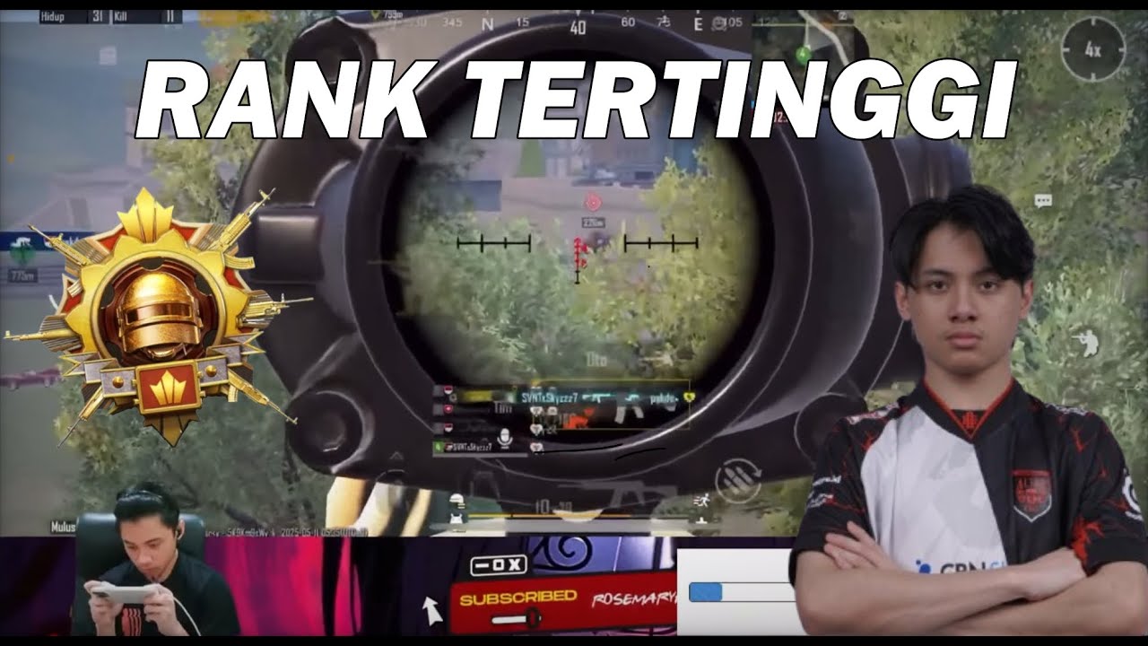 AE ROSEMARY!!! PUSH RANK TERTINGGI CONQUEROR | PUBG MOBILE