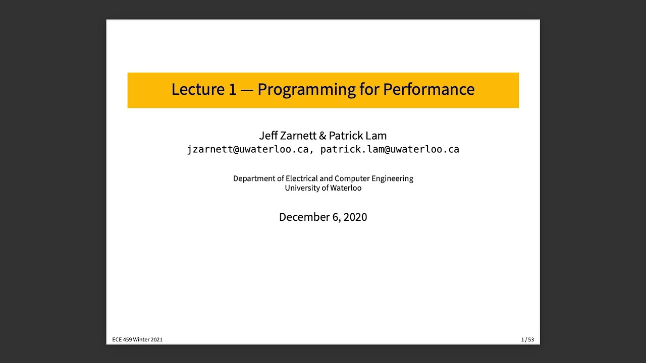 ECE 459 Lecture 1: Why Rust?